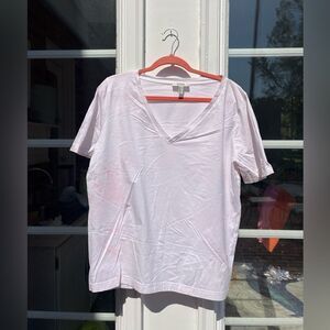 COS Tie Dye Cotton V-Neck T-Shirt